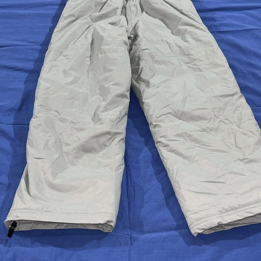 LL BEAN COLD BUSTER BIBS SIZE 8 KIDS Gray SNOW PANTS WINTER 3M THINSULATE NWT